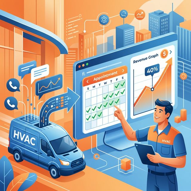 HVAC technician on a job unable to answer the phone