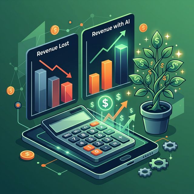 ROI calculator showing savings from AI voice agent vs missed calls
